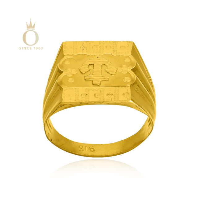 GOLD HANDMADE GENTS RING