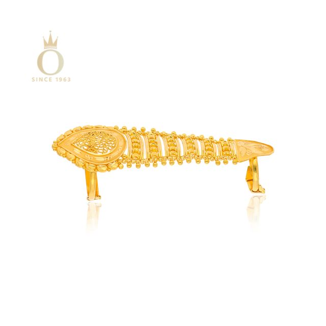 GOLD FANCY NAILPOLISH RING - Image 2
