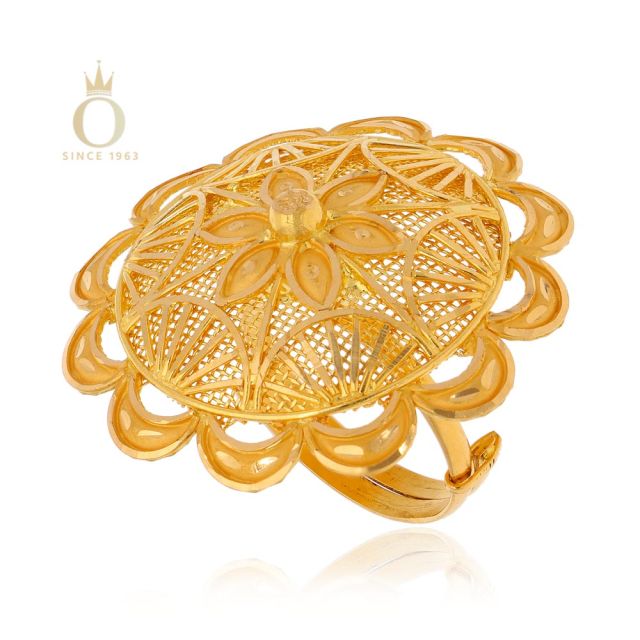 GOLD UMBRELLA LADIES RING - Image 3