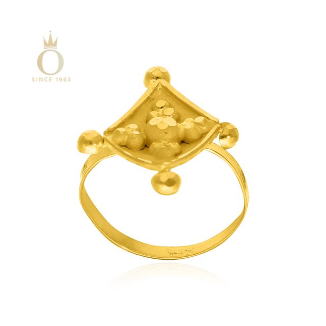 GOLD LIGHT WEIGHT BABY RING - Image 4