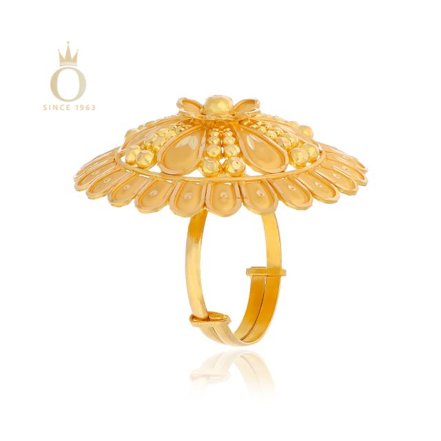GOLD UMBRELLA LADIES RING - Image 3