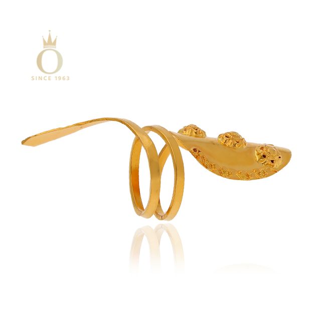 GOLD NAILPOLISH RING FOR WOMEN - Image 3