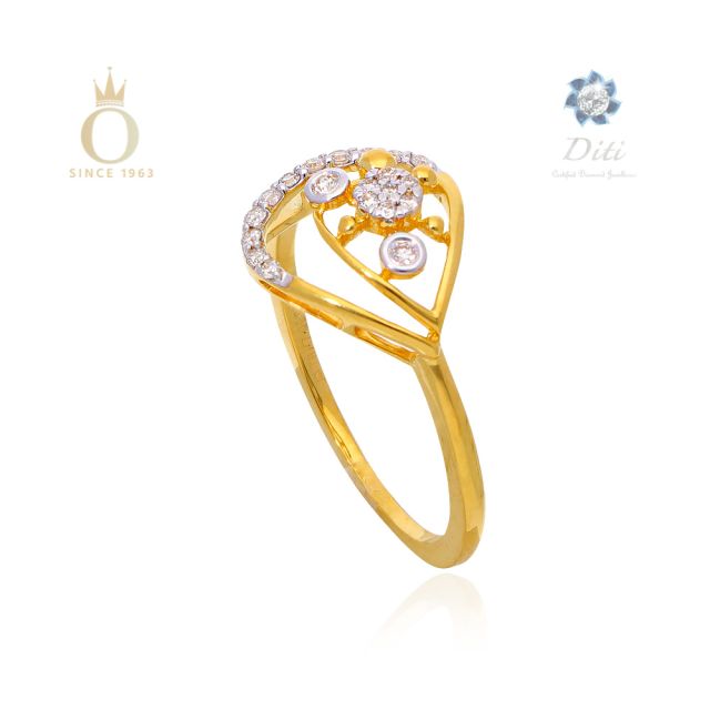 DIAMOND LADIES FANCY RING - Image 4