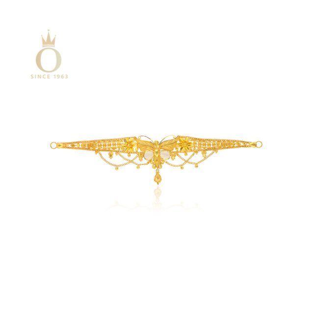 Butterfly Symphony Gold Choker Necklace