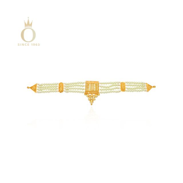 Royal Window Gold Choker Necklace
