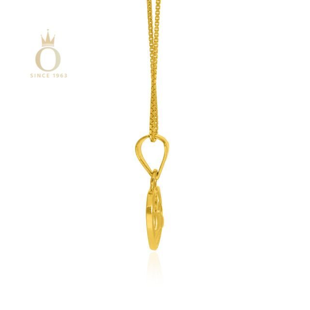 Intertwined Sweethearts Gold Pendant - Image 3