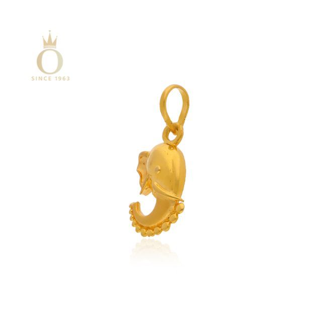 Divine Tusker Gold Pendant - Image 2