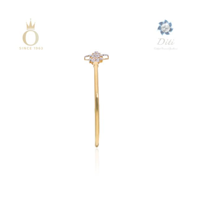 Floral Pleasure Diamond Bangle - Image 5