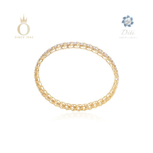Princess Aura Diamond Bangle - Image 4