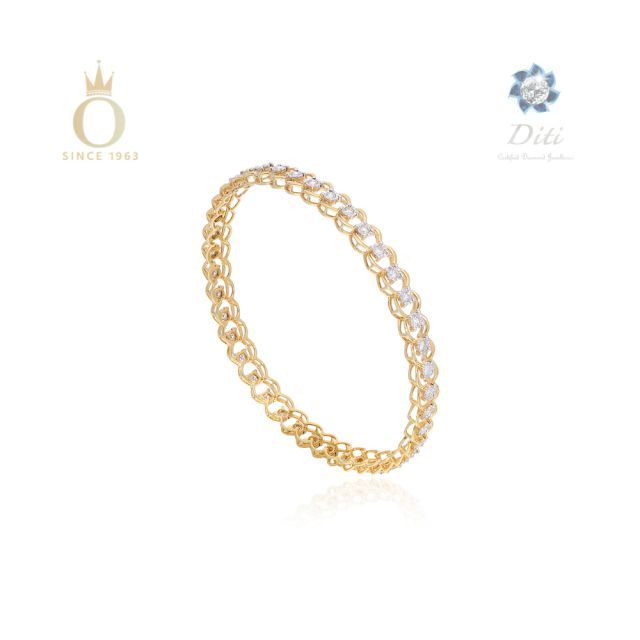 Princess Aura Diamond Bangle - Image 3