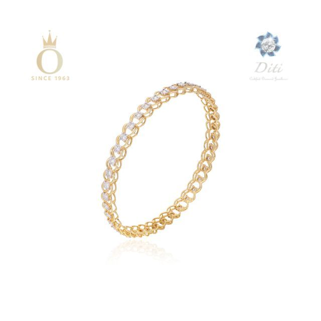 Princess Aura Diamond Bangle - Image 2