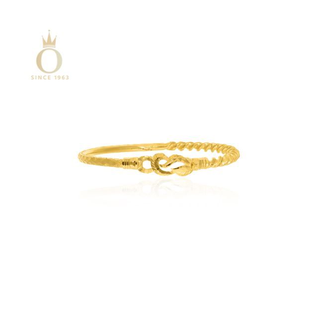 Overlapping Knot Gold Noa Bangle