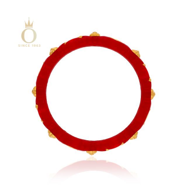 Classy Heritage Gold Pola Bangle - Image 2